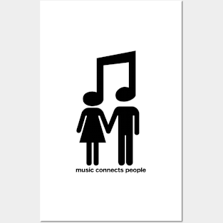 music connects people Posters and Art